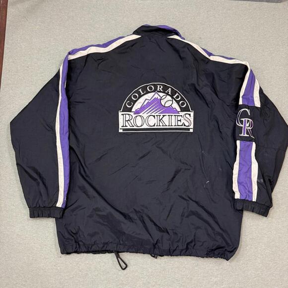 Vintage 1990s Colorado Rockies Starter Jacket XL Ultra Rare MLB - Picture 8 of 10